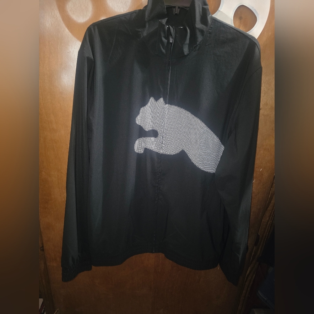 Puma Train Big Cat Woven Men Training Jacket Black